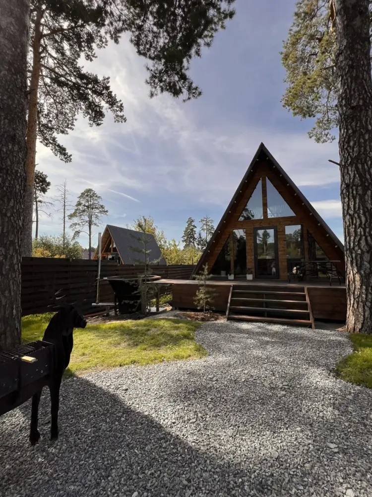 A-frame «Сад» со своим чаном и вторым светом до 4 гостей, фото 1