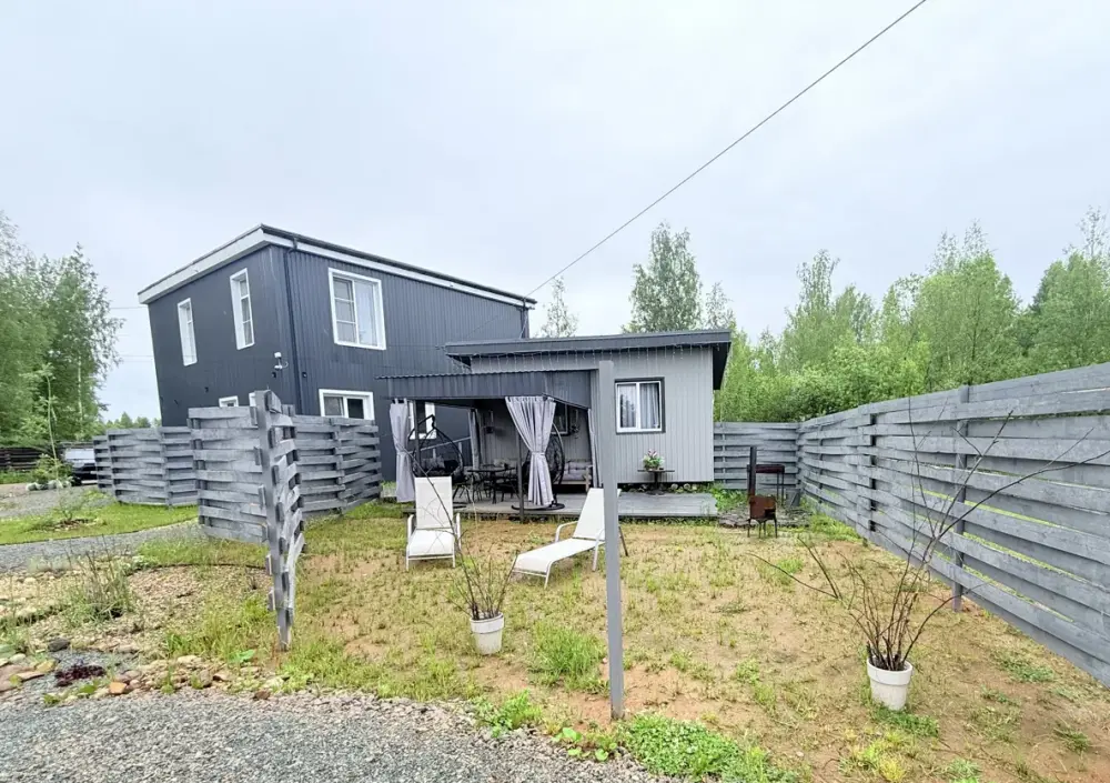 Домик «Мятный лофт» 30 м² с верандой и подвесными креслами до 4 гостей, фото 1