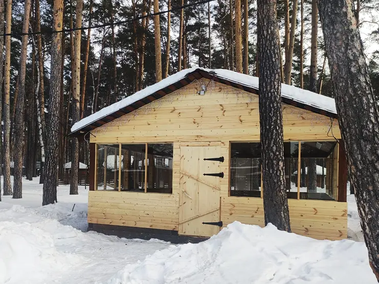 Беседка №30 с печным или электрическим отоплением до 30 человек, Тёплая беседка, Екатеринбург, Академический