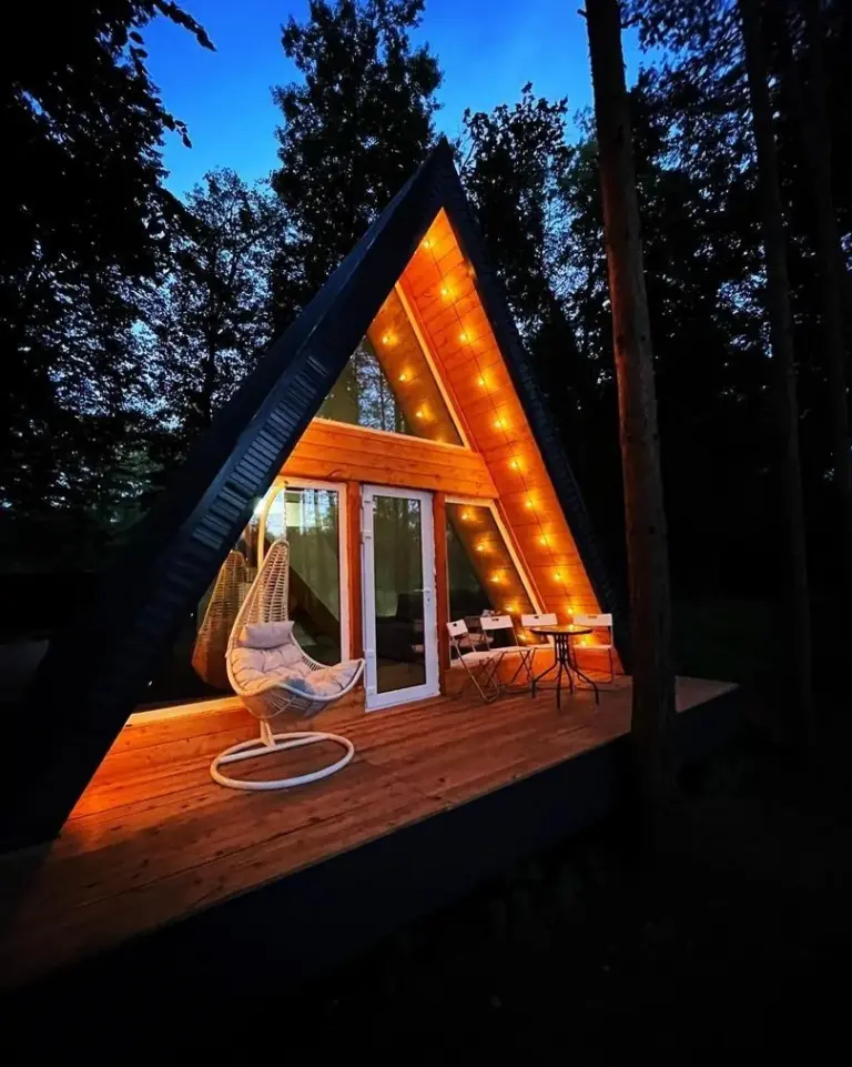 A-Frame №2 «White» с банным чаном до 7 гостей, Шале, Башкирия, Юг Башкирии