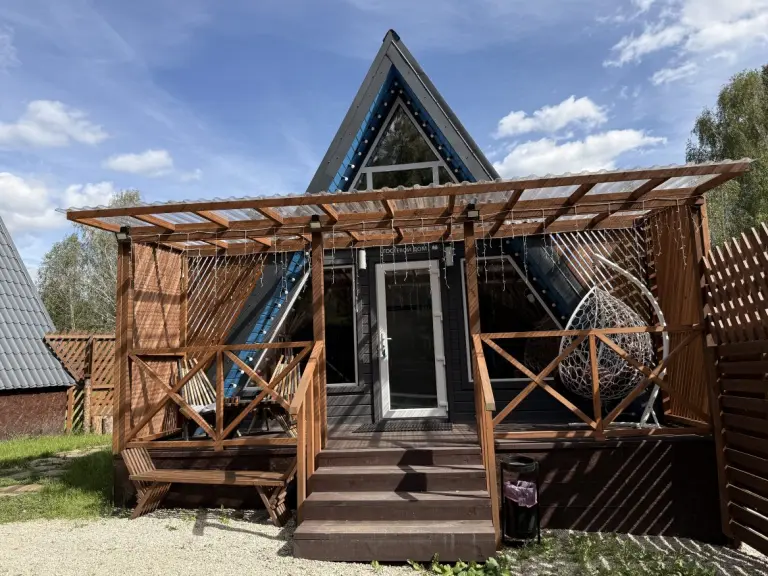 A-frame Blue для отдыха с собакой в Лесогорье, фото 5