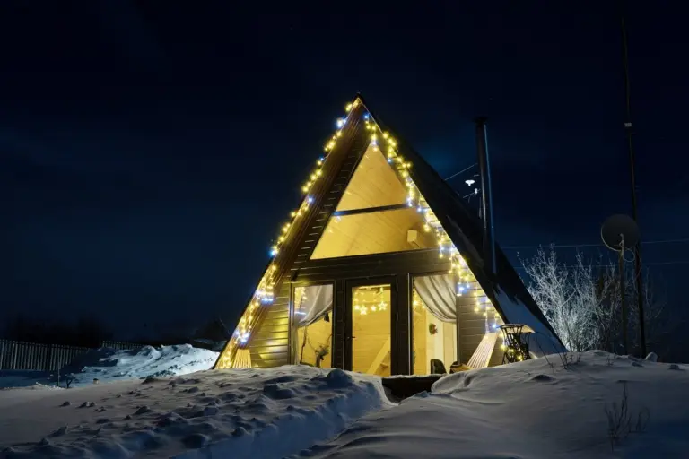 Светлый домик A-frame «Рассвет» до 5 гостей, Шале, Самара, Красноярский район