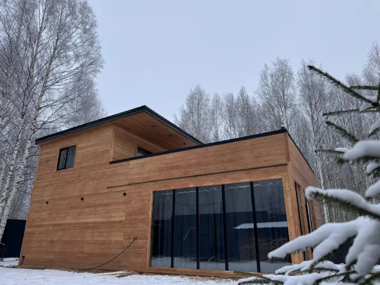 Дом-лофт с панорамной спальней и чаном, до 10 гостей, Шале, Нижегородская область, Чкаловск