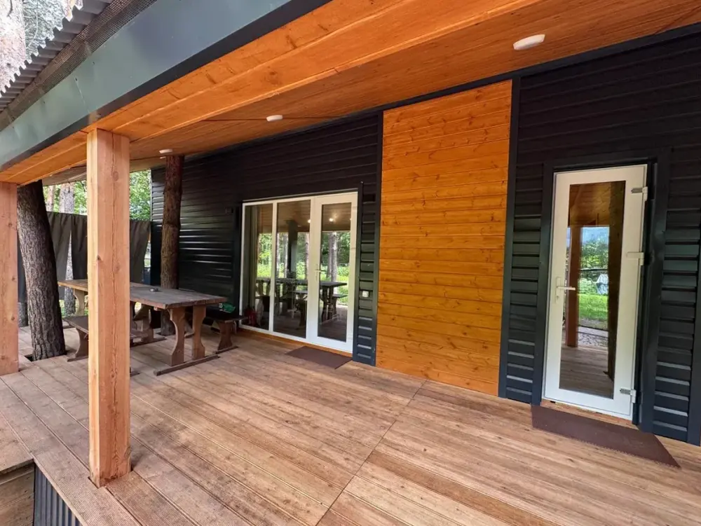 A-Frame №8 «Grand» на 16 человек: 120 м², сауна и купель, фото 1