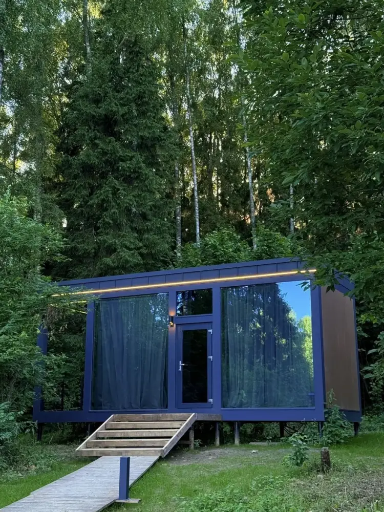 Дом-студия «Клён» 27 м² для двоих с верандой, фото 1