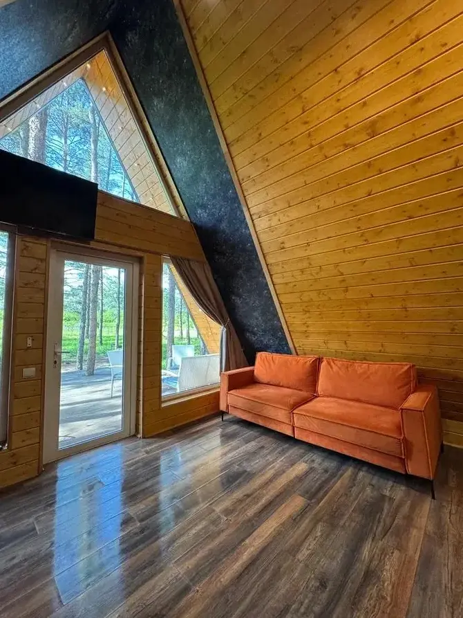 A-Frame №1 «Loft» с сауной в доме и чаном до 7 гостей, фото 3