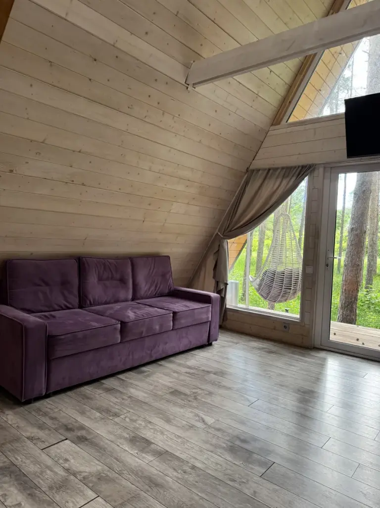 A-Frame №2 «White» с банным чаном до 7 гостей, фото 4