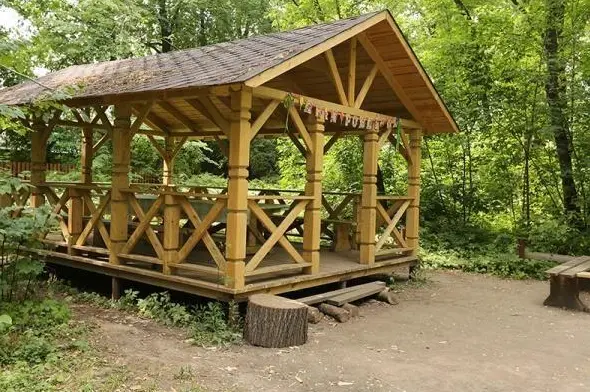 Просторная беседка на 25 человек в парке Лосиный Остров, Летняя беседка, Москва