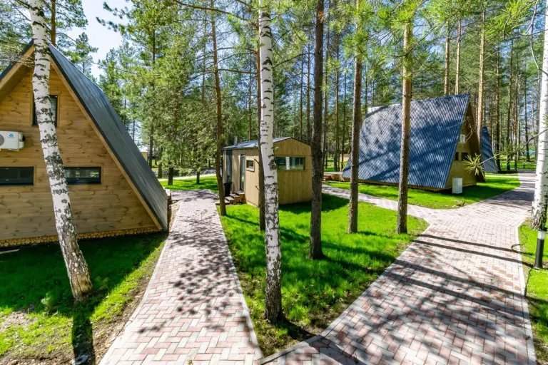 Малый A-фрейм 36 м² у пруда до 4 гостей, фото 3