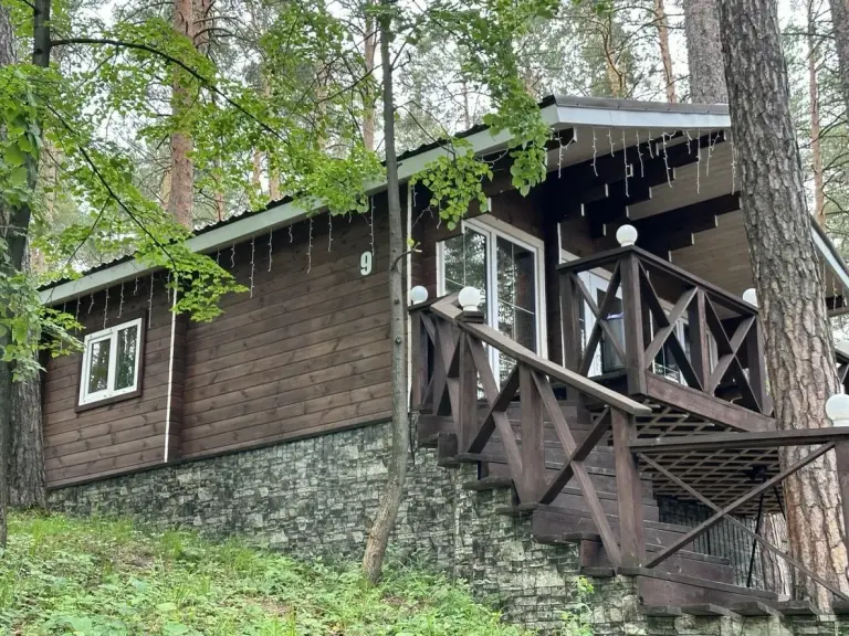Деревянный дом «Шале» с кухней и террасой до 6 гостей, Дом, Челябинская область, Тургояк