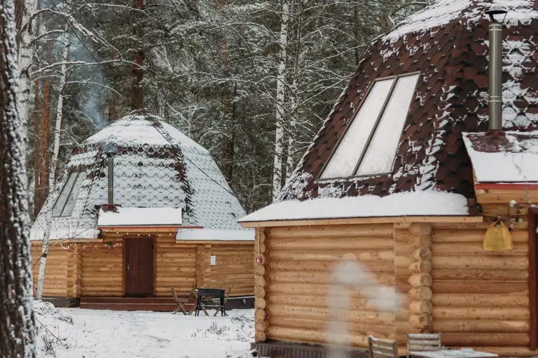 Аил из бревна с печью-камином до 4 гостей, фото 3