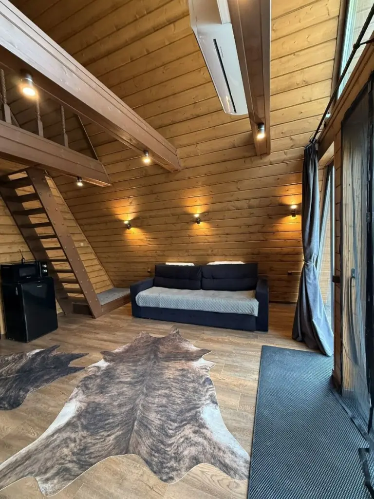 Дом A-frame №1 с русской баней и чаном до 6 гостей, Шале, Татарстан, Верхнеуслонский район