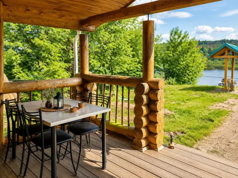 Двухуровневый домик у Волги с мангалом, 4 похожих домика до 6 гостей, фото 5