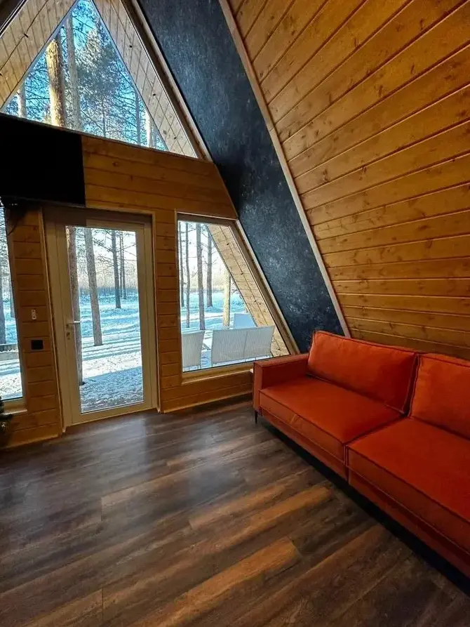 A-Frame №1 «Loft» с сауной в доме и чаном до 7 гостей, фото 4