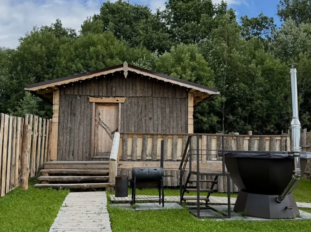 Домик с русской печью и купелью у рощи до 4 гостей, фото 1