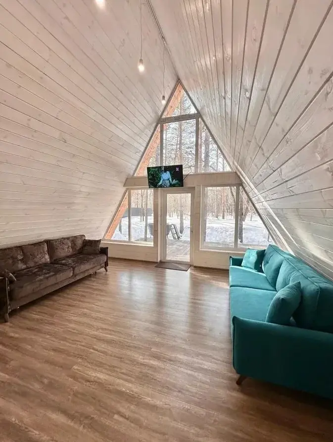 A-Frame №6 «Grand» с сауной и чаном на огороженном участке до 14 гостей, фото 3
