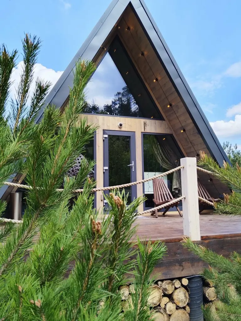 A-frame «Романтика» 48 м² с ванной у окна до 4 гостей, Глэмпинг, Подмосковье, Раменский