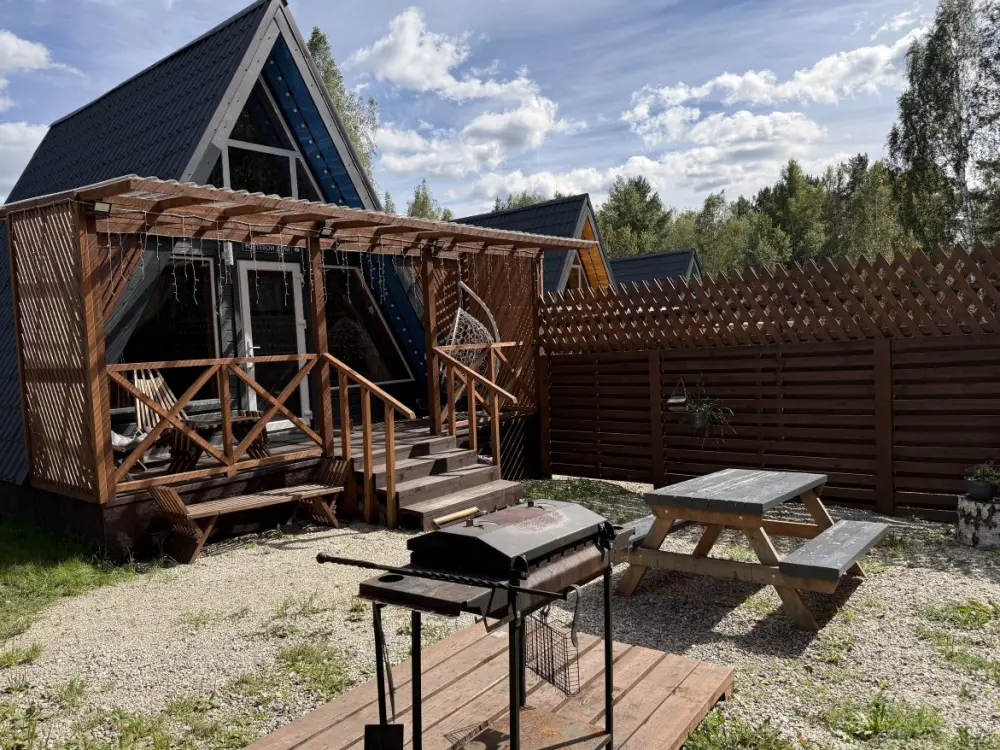 A-frame Blue для отдыха с собакой в Лесогорье, фото 1