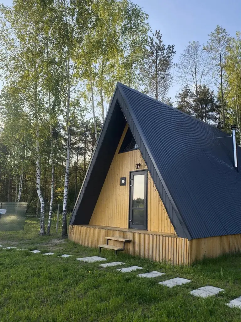 A-frame дом с сауной и печью-камином до 4 гостей, таких дома два, Шале, Подмосковье, Раменский