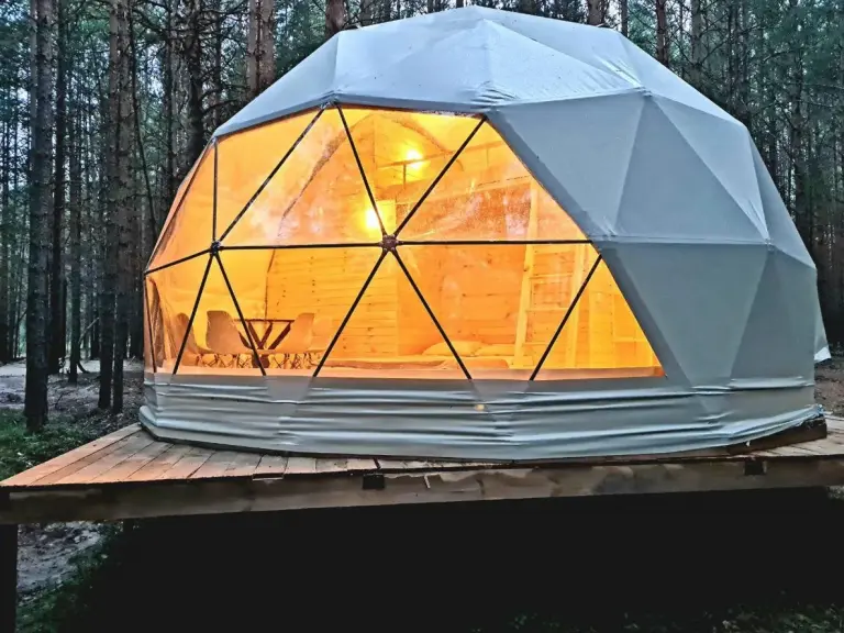 Тёплый геокупол с кухней и санузлом до 4 гостей, Глэмпинг, Тюмень