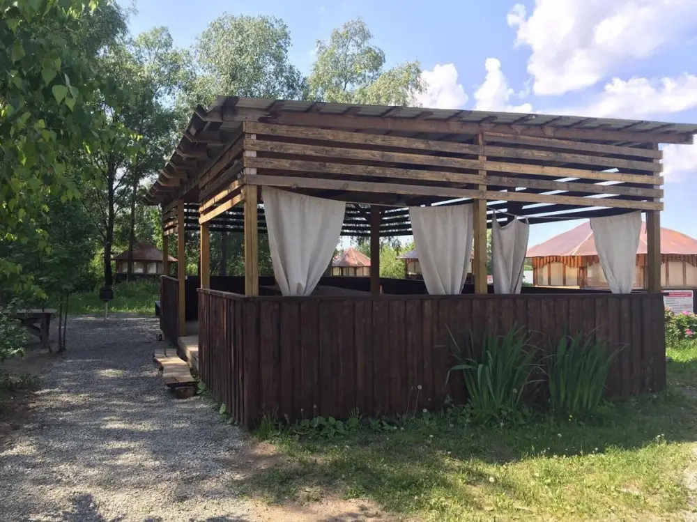 Корпоративная беседка-павильон со шторами до 40 гостей, фото 1